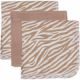 Set museline din bumbac Blush & Blossom, 30 x 30 cm, Zebra, 3 bucati, Tryco 574752