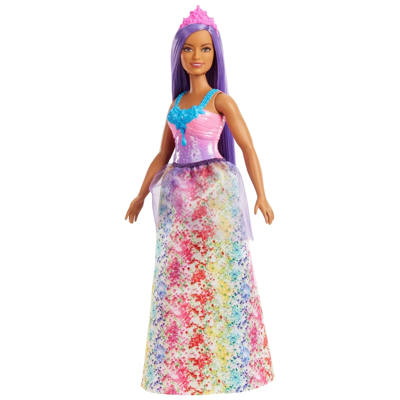 Papusa Barbie Printesa cu par mov Dreamtopia, 1 buc, Barbie