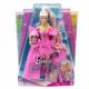 Papusa blonda cu rochie roz Extra Fancy, +3 ani, Barbie 575018