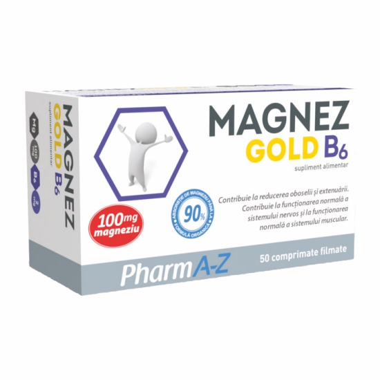 Magnez Gold B6, 50 Tablete, PharmA-Z