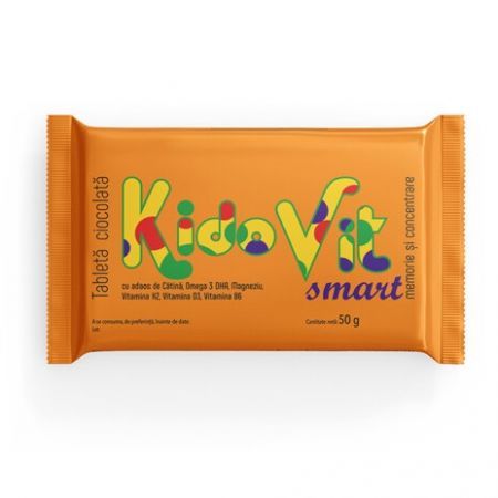 Ciocolata cu vitamine Kidovit Smart, 50 g, Remedia