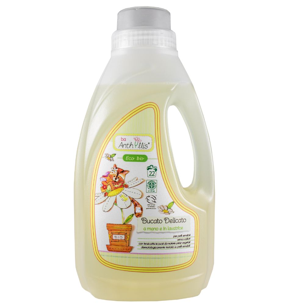 Detergent lichid Bio pentru rufele bebelusului, 1 L, Baby Anthyllis