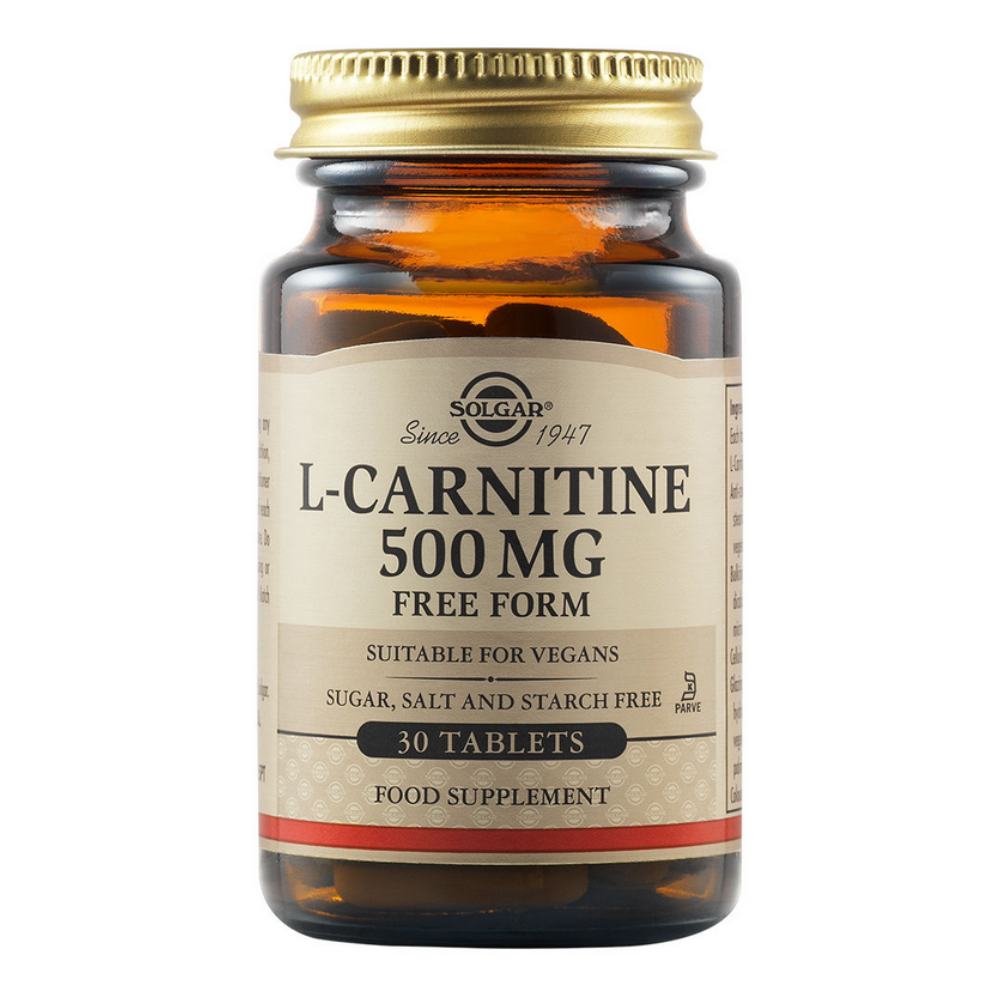 L- Carnitine, 500 mg, 30 tablete, Solgar