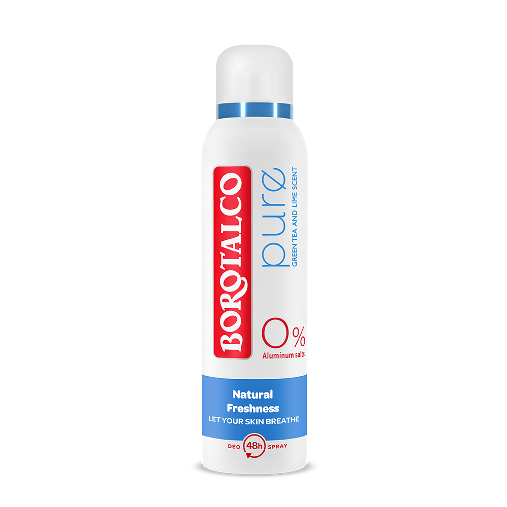 Deodorant spray Pure, Natural Freshness, 150 ml, Borotalco