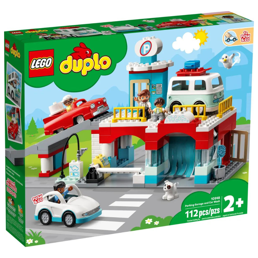 Garaj si spalatorie de masini Lego Duplo, 2 ani+, 10948, Lego