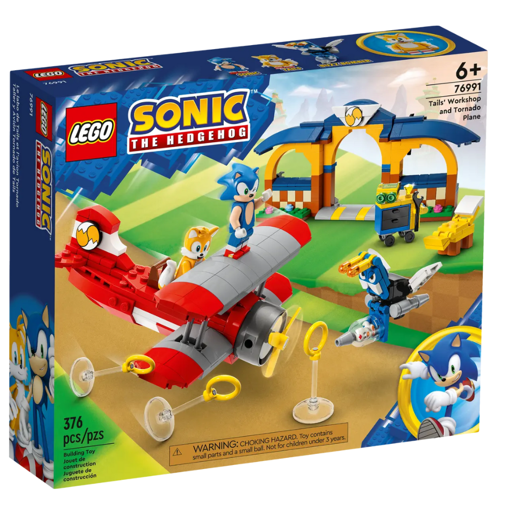 Atelierul lui Tail si avion Tornado Lego Sonic, 6 ani+, 76991, Lego