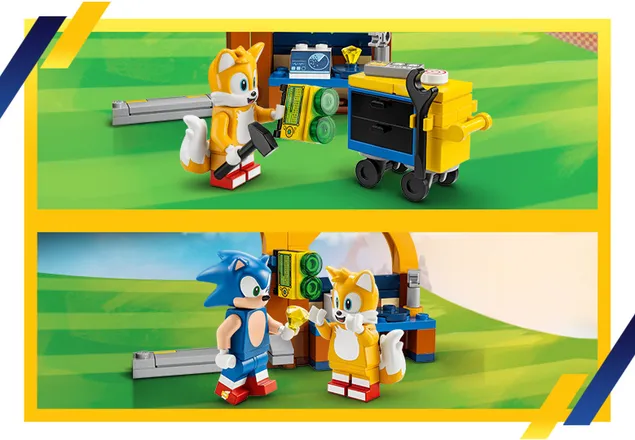 Atelierul lui Tail si avion Tornado Lego Sonic 76991