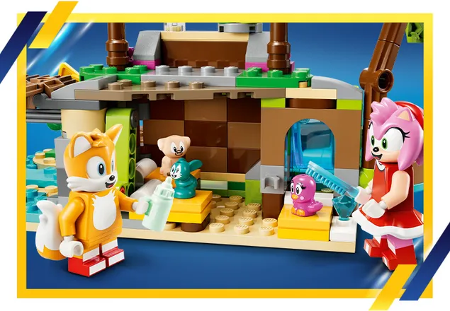 Insula lui Amy pentru salvarea animalelor Lego Sonic 76992