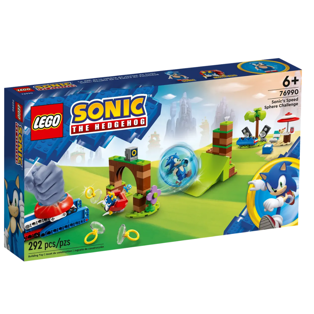 Provocare cu sfera de viteza a lui Sonic Lego Sonic, 6 ani+, 76990, Lego