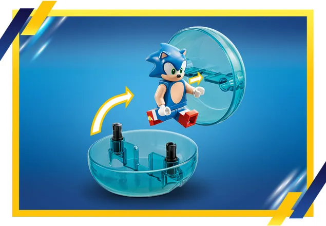 Provocare cu sfera de viteza a lui Sonic Lego Sonic 76990