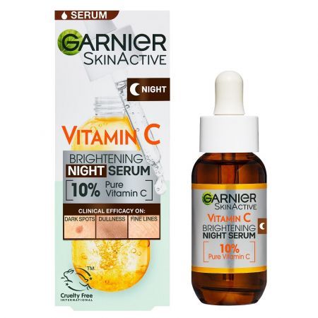 Serum de noapte cu Vitamina C pura Skin Naturals, 30 ml, Garnier