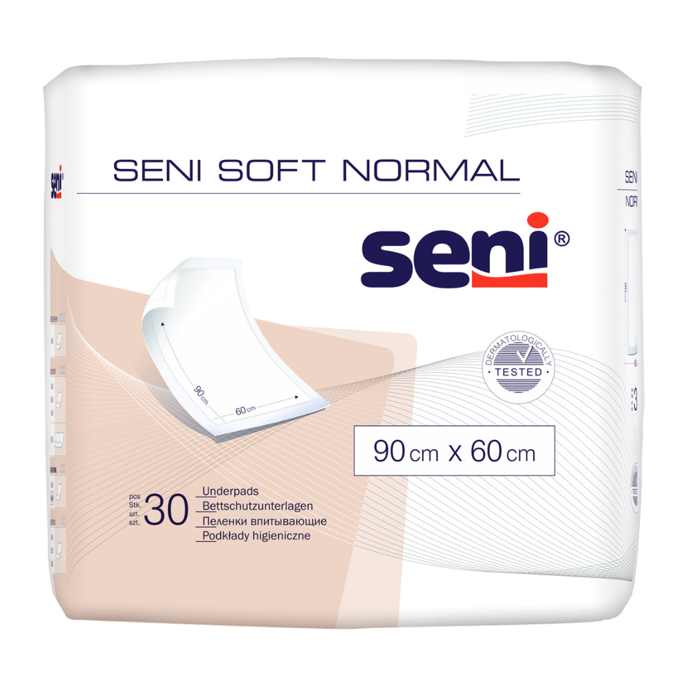 Aleze igienice Seni Soft Normal, 90 x 60 cm, 30 buc, Seni