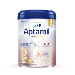 Lapte praf ProFutura 2 Duo Biotik 6-12 luni, 800 gr, Aptamil