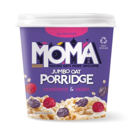 Porridge fara gluten cu merisoare si stafide, 70 g, Moma