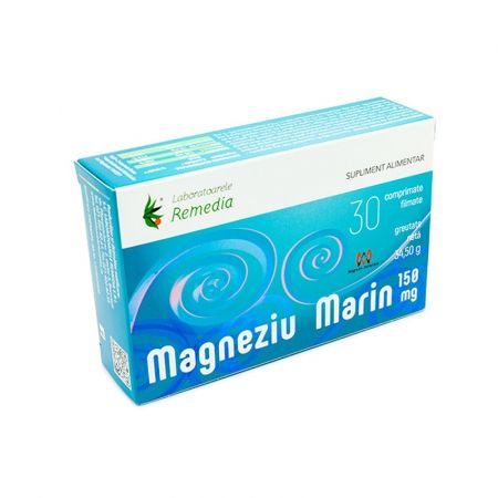 Magneziu Marin, 150 mg, 30 comprimate, Remedia