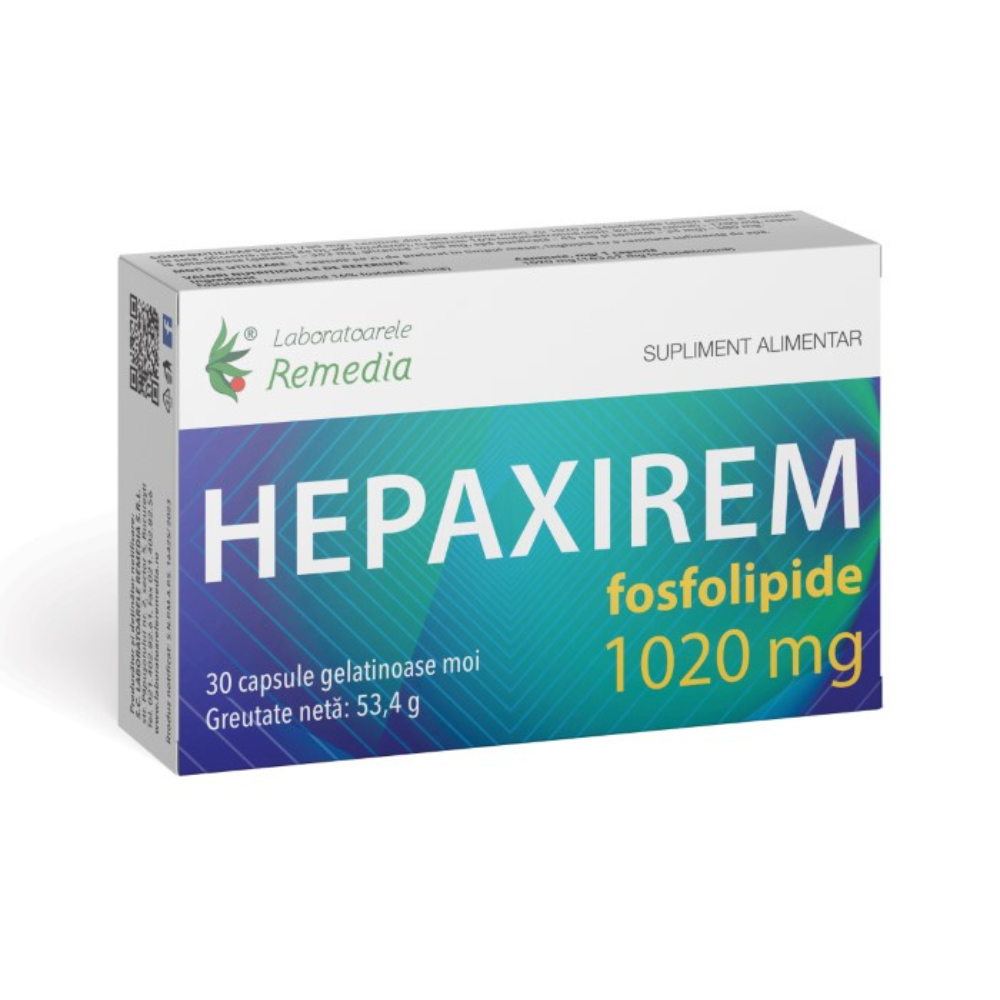 Hepaxirem fosfolipide, 1020 mg, 30 capsule, Remedia