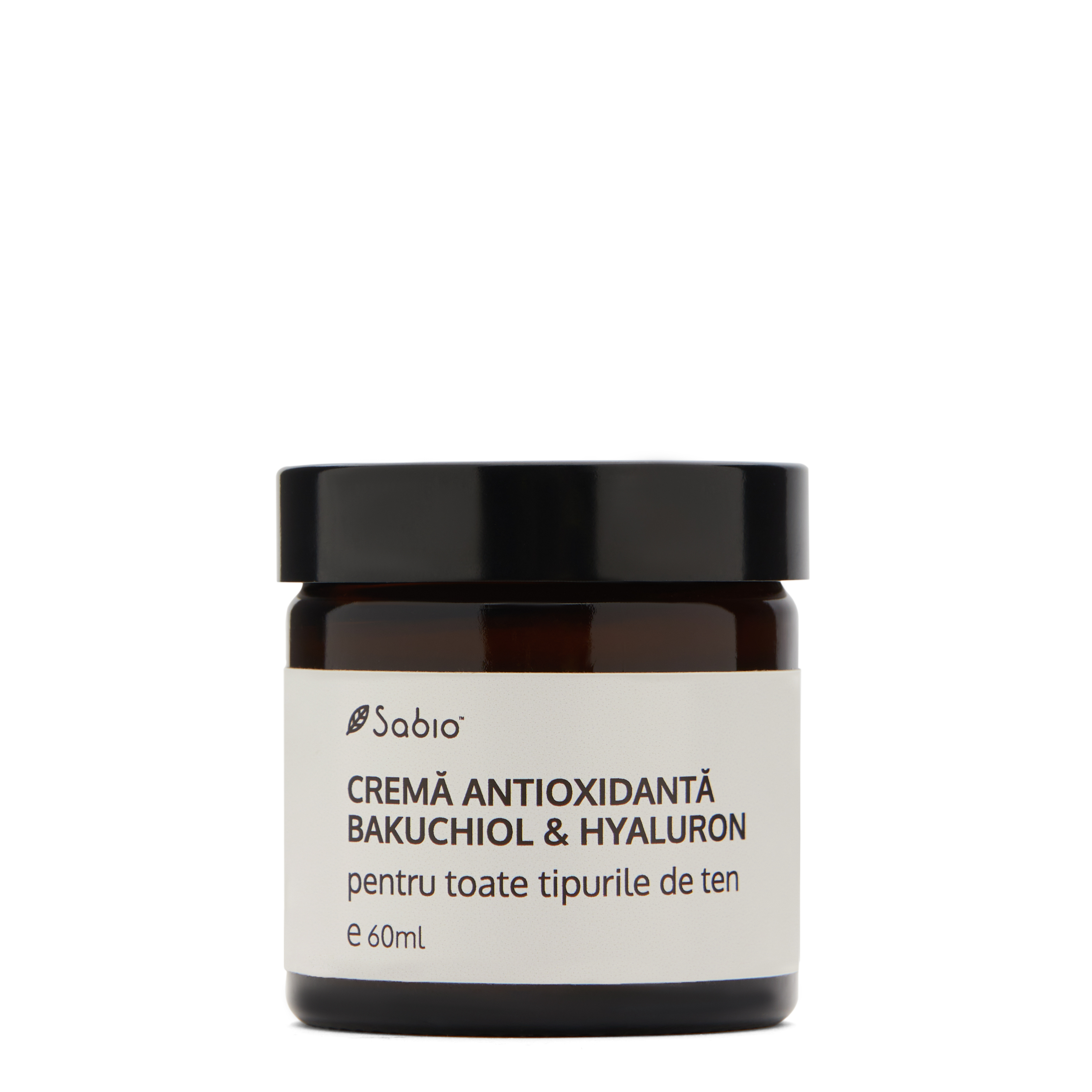 Crema antioxidanta, Bakuchiol & Hyaluron, 60ml, Sabio