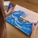 Set creativ Sensory Art Big wave in Kanawaga, 30 x 40 cm, Okto 579519