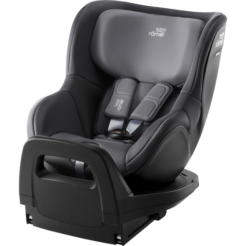 Scaun auto rotativ pentru copii cu baza inclusa Dualfix Pro M i-Size, 61-105 cm, Midnight Grey, Britax 580020