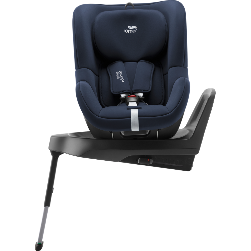 Scaun auto rotativ pentru copii cu baza inclusa Dualfix M Plus i-size, 61-105 cm, Moonlight Blue, Britax 580067