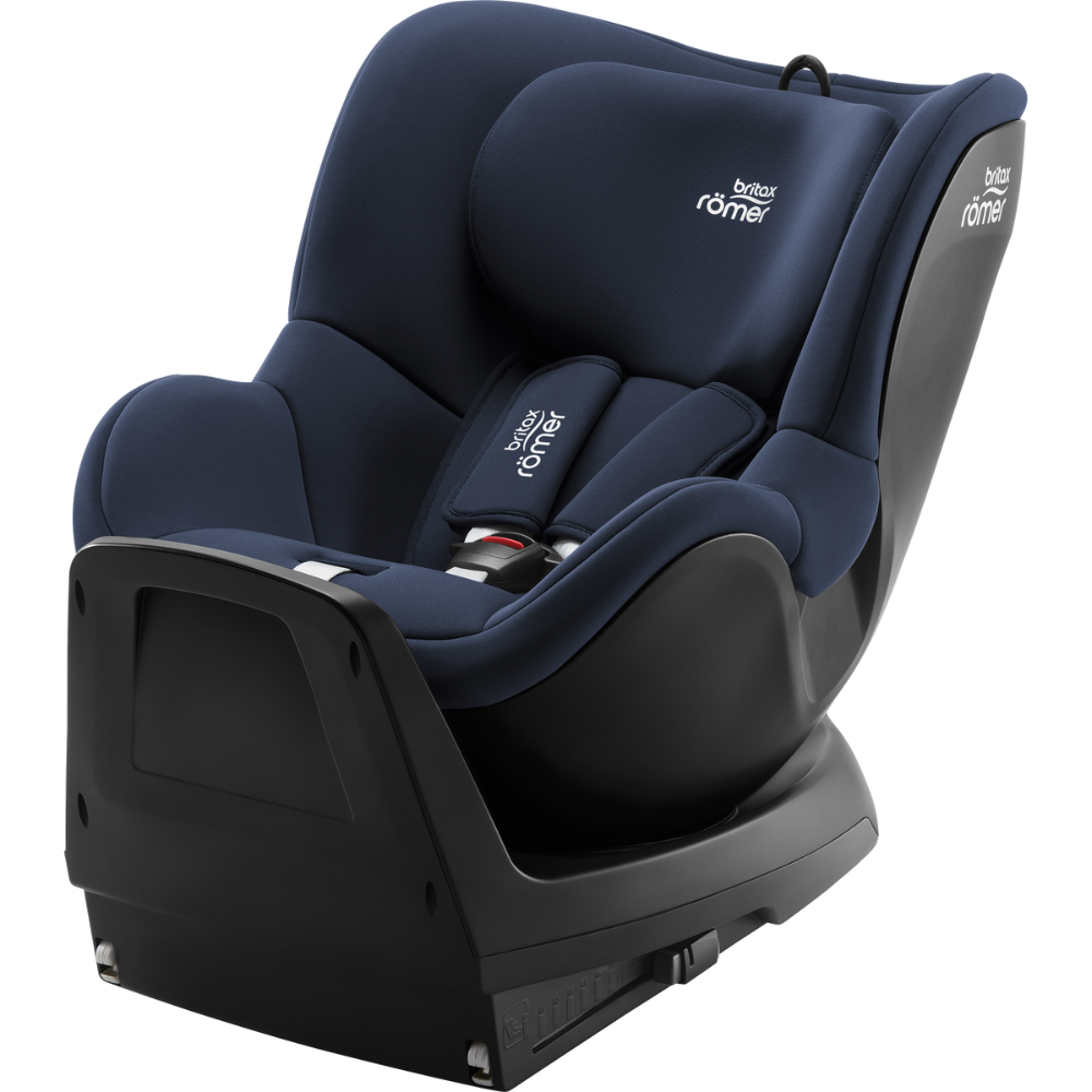 Scaun auto rotativ pentru copii cu baza inclusa Dualfix M Plus i-size, 61-105 cm, Moonlight Blue, Britax