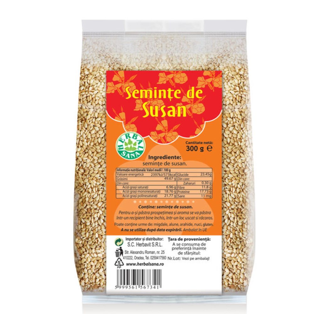 Seminte de susan, 300 g, Herbal Sana