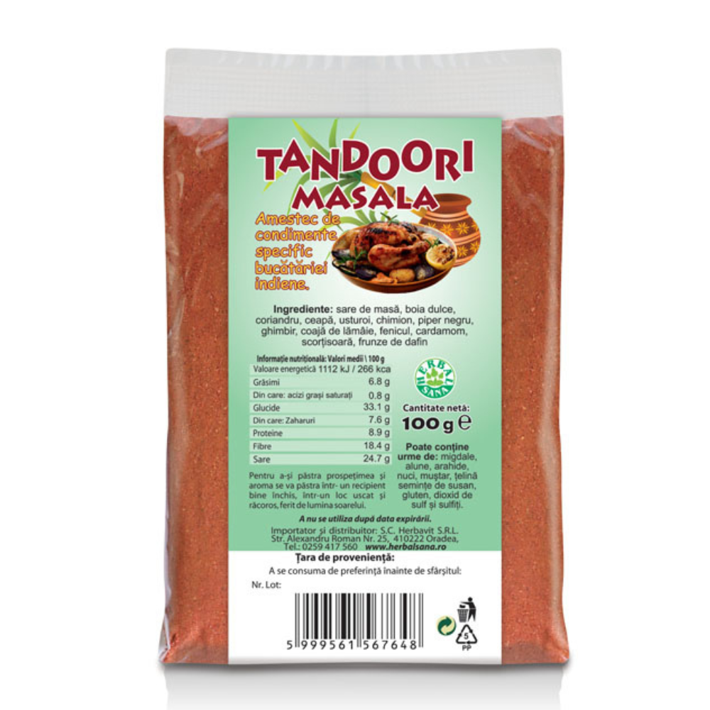 Tandoori Masala, 100 g, Herbal Sana
