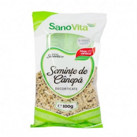 Seminte de canepa, 100 g, Sanovita