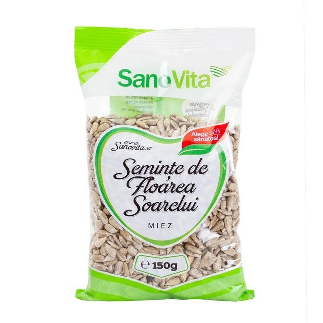 Seminte de floarea soarelui, 150g, Sanovita