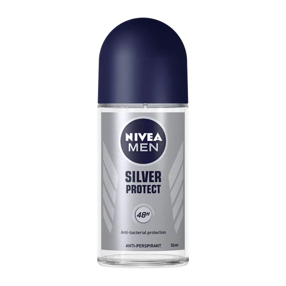 Deodorant Roll - On pentru barbati Silver Protect, 50 ml, Nivea
