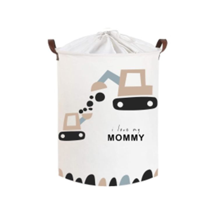 Cos din bumbac pentru jucarii, 35X45 cm, Love Mommy, Sipo