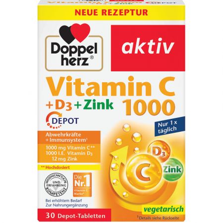 Vitamina C 1000 mg + D3 + Zinc