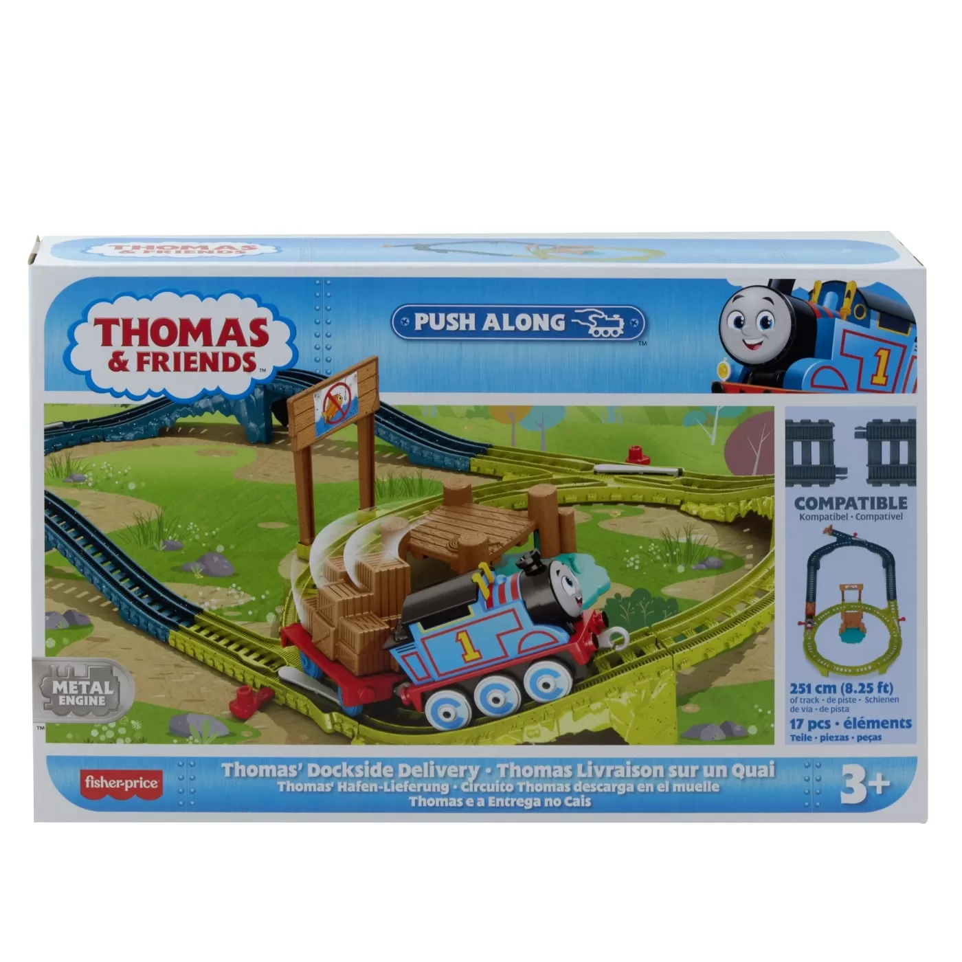 Set Locomotiva si accesorii Push Along, Thomas