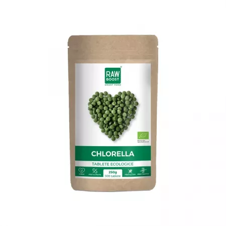 Tablete Bio Chlorella, 250 g, Rawboost