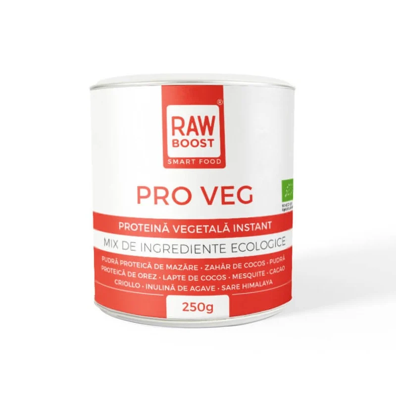 Mix proteine vegetale Bio Pro Veg, 250 g, Rawboost