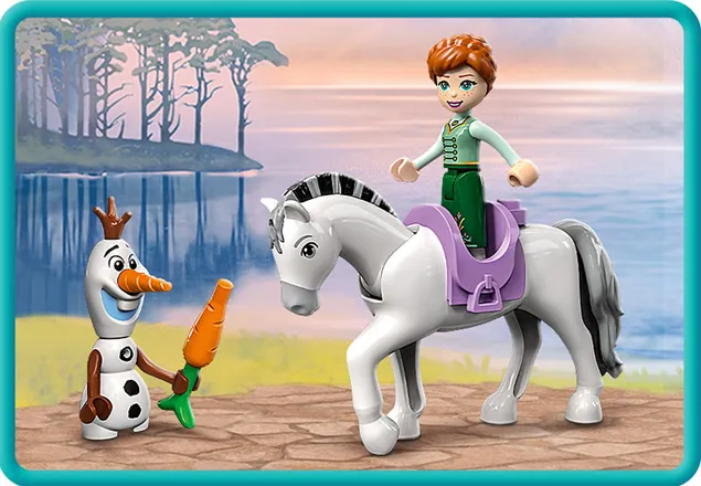 Distractie la castel cu Anna si Olaf Lego Disney