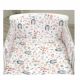 Set lenjerie de pat cu protectie laterala, Iepuras Roz, 120 x 60 cm, Amy 583918
