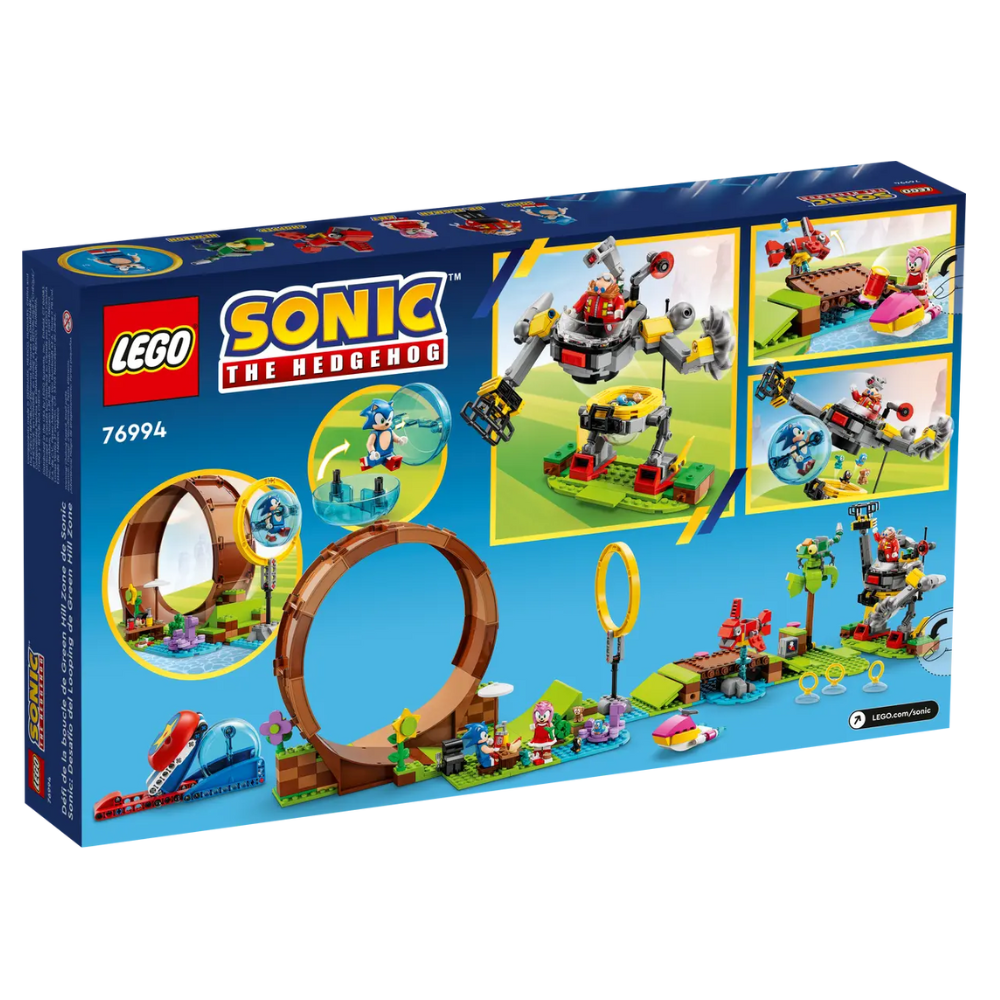 Provocarea cu bucla lui Sonic din zona Green Hill Lego Sonic, 76994, Lego
