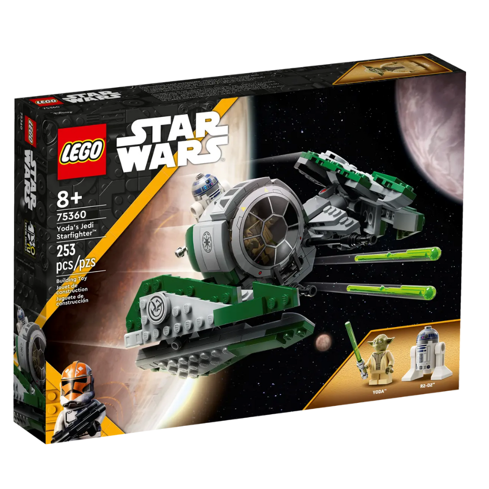Jedi Starfighter al lui Yoda Lego Star Wars, 8 ani +, 75360, Lego