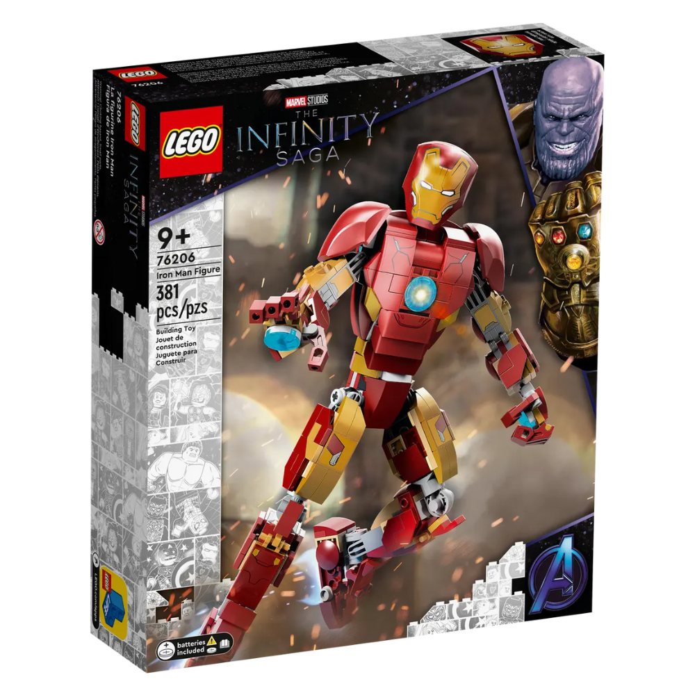 Figurina Iron Man, 4 ani+, 76206, Lego Marvel