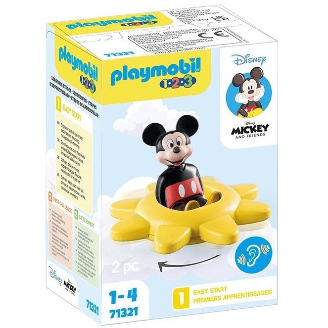 Soare rotativ cu zornaitoare Mickey 1.2.3 Disney, Playmobil