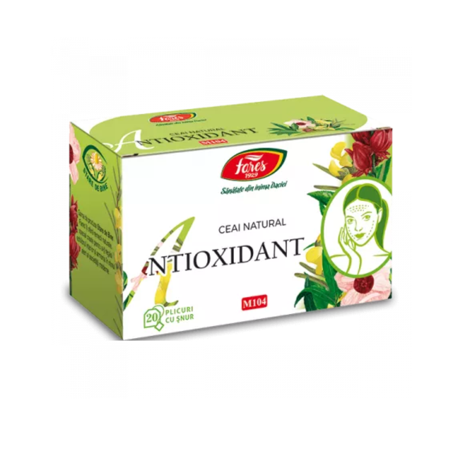 Ceai antioxidant, 20 plicuri, Fares