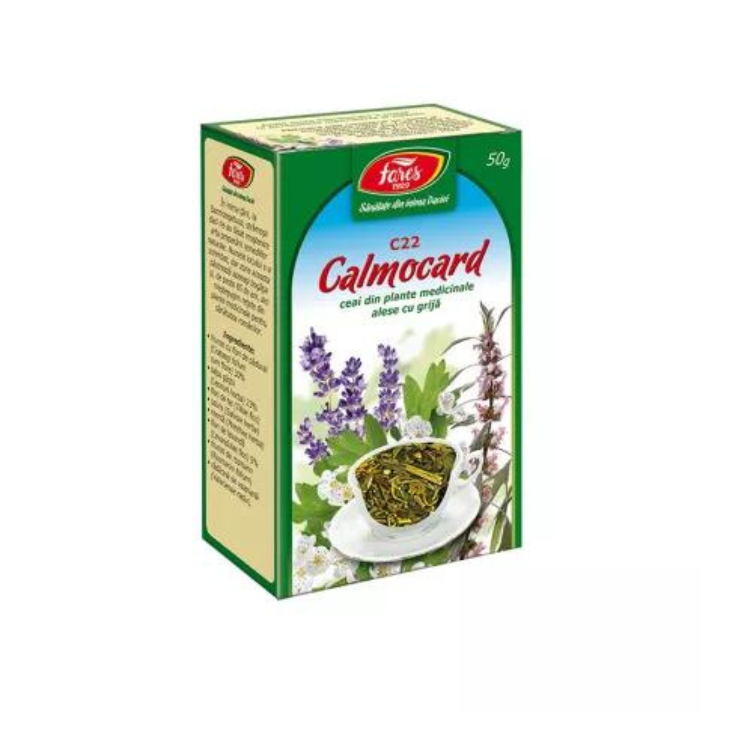 Ceai Calmocard, 50 g, Fares
