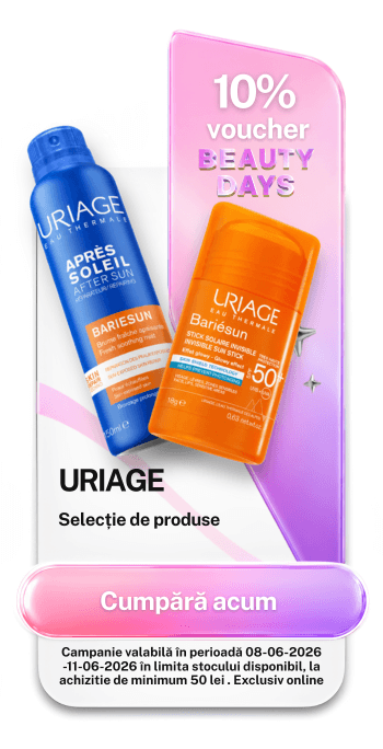 Promotie cu 10% voucher aplicat in cos la Uriage - Beauty Days