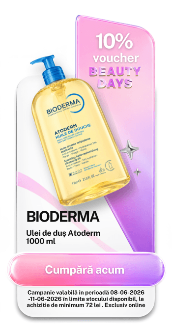 Beauty Days cu extra 10% voucher valoric aplicat in cos la Bioderma