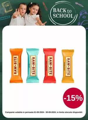 Back to School cu reducere 15% la Rawbite