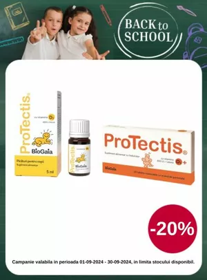 Back to School cu reducere 20% la Protectis