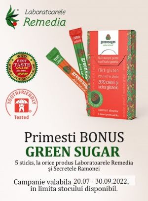 Campanie cu produs promotional Green sugar 5 stikuri
