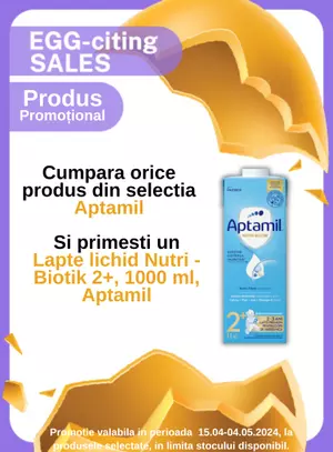 Egg-citing Sales cu produs promotional la Aptamil
