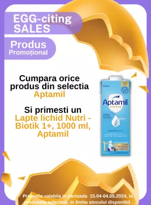 Egg-citing Sales cu produs promotional la Aptamil